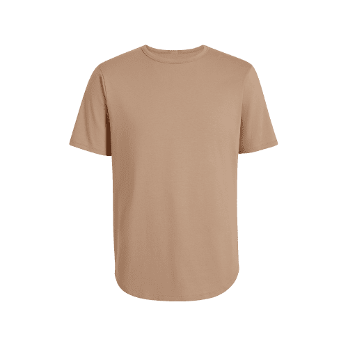 NUD029 M003 Men s Short Sleeve Curved Hem Sand Sand Gcopy