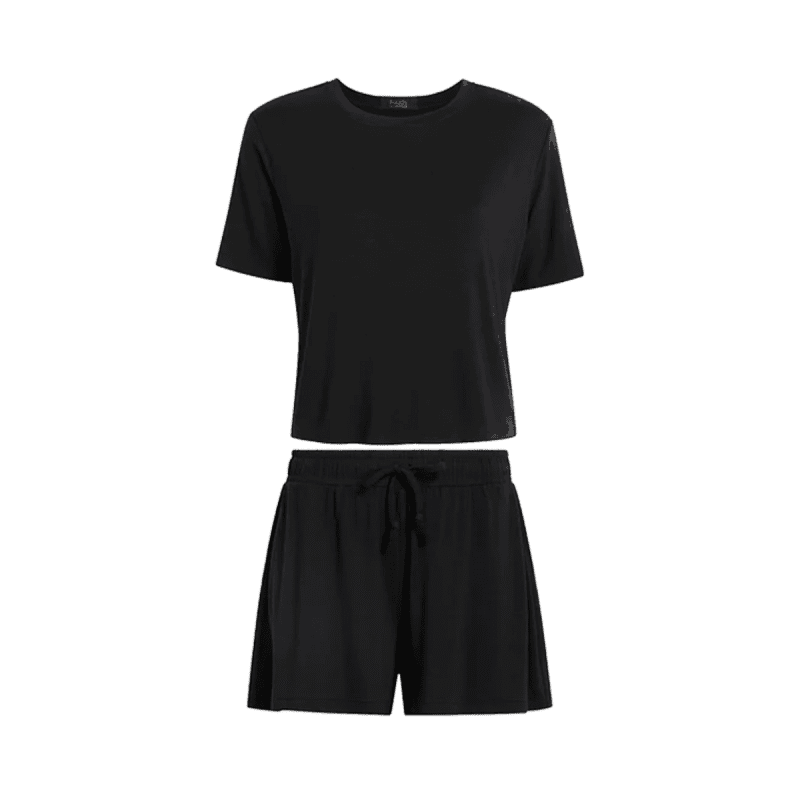 NUD092 W010 SET Women s Pajama Set Black