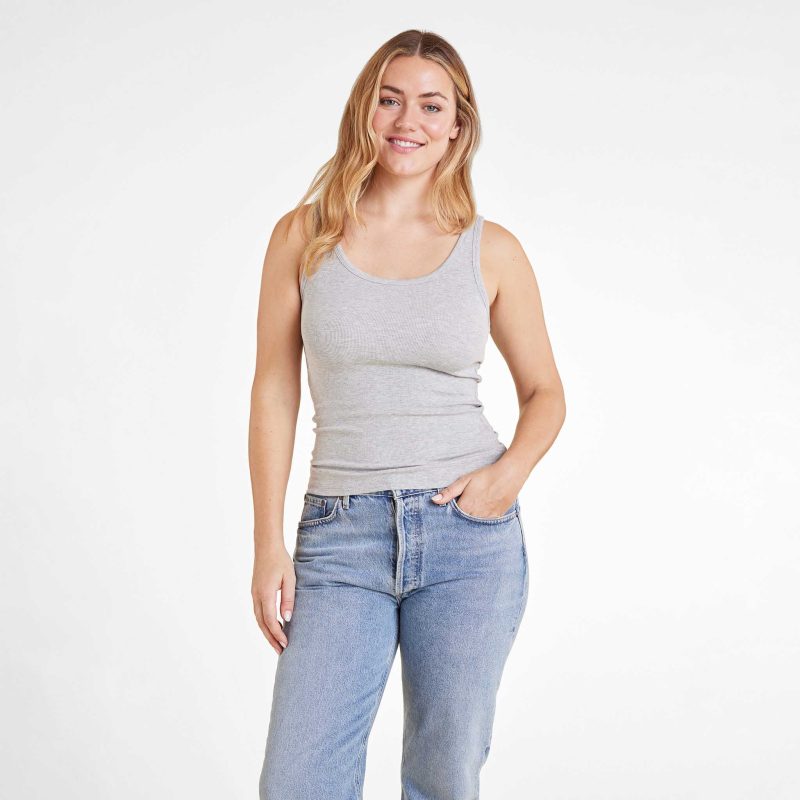 NUD1027 W 133 Slinky Tank H GREY OM Front Crop 1