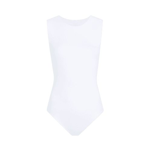 NUD182 W 023 Women s Tank Bodysuit White Front Ghost lcF2oAHQ2 transformed