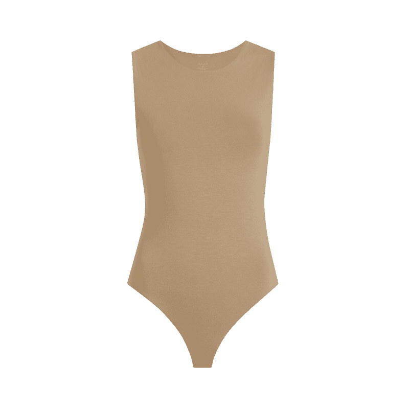 NUD184 W 023 Women s Tank Bodysuit Oat Front Ghost L82mjlELx transformed