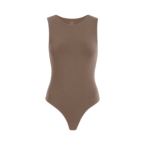 NUD189 W 023 Women s Tank Bodysuit Mocha Front Ghost bNjT3MxAA transformed