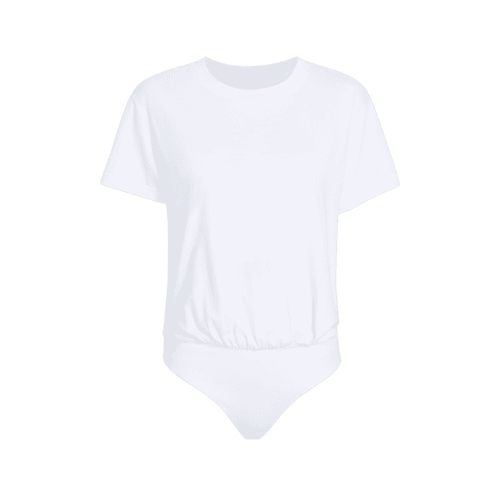 NUD232 W 033 Women s T Shirt Bodysuit White Front Ghost ay scdDSx transformed