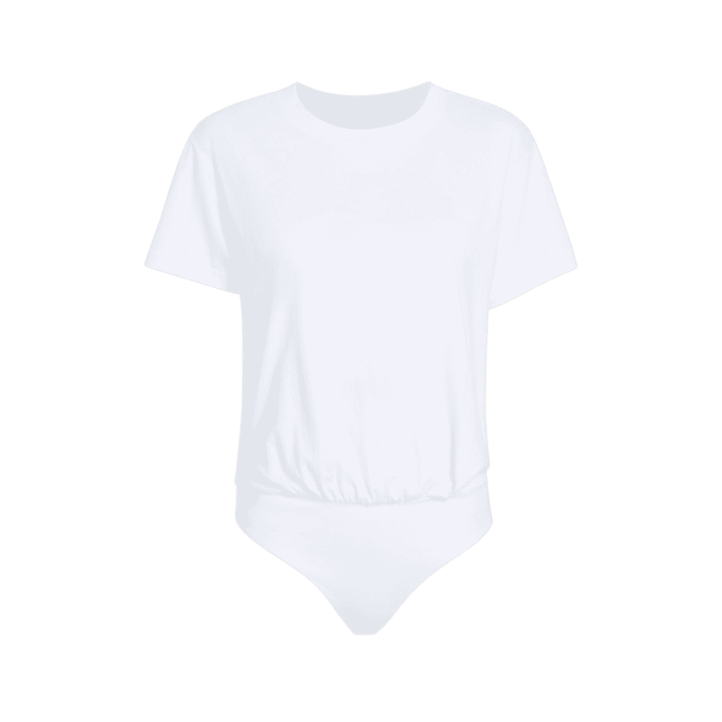 NUD232 W 033 Women s T Shirt Bodysuit White Front Ghost ay scdDSx transformed