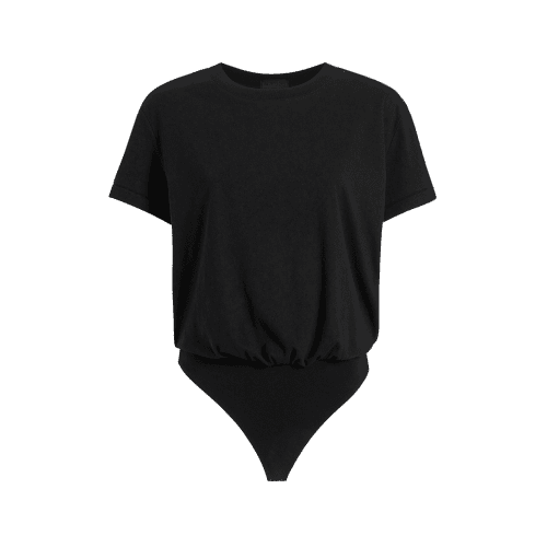 NUD239 W 033 Women s T Shirt Bodysuit Black Front Ghost transformed