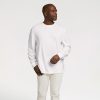 Long Sleeve Boxy Tee | White