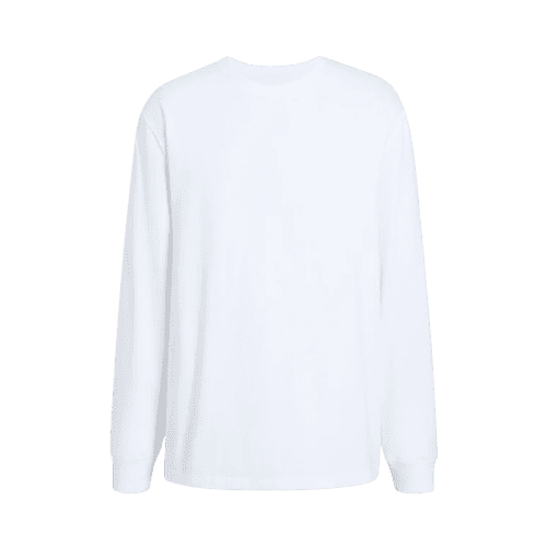 NUD289 M 005 Unisex Long Sleeve Crewneck White Front Ghost Product 5481b098 c4f6 417e 93d5 0afd21d578bc