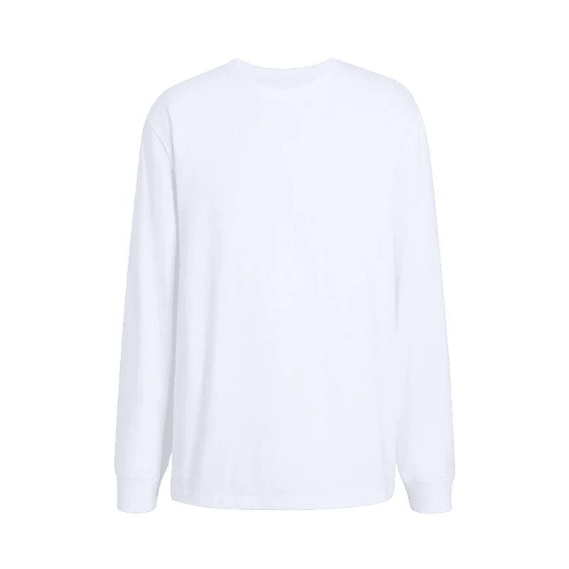 NUD289 M 005 Unisex Long Sleeve Crewneck White Front Ghost Product 5481b098 c4f6 417e 93d5 0afd21d578bc