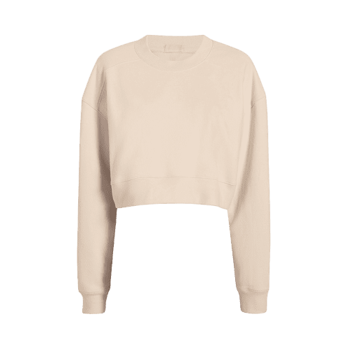 NUD368 unknown style code W 039 Cropped Crewneck Sweatshirt Bone GH Front c911a093 5669 497a be01 1d90fd3bfa5b