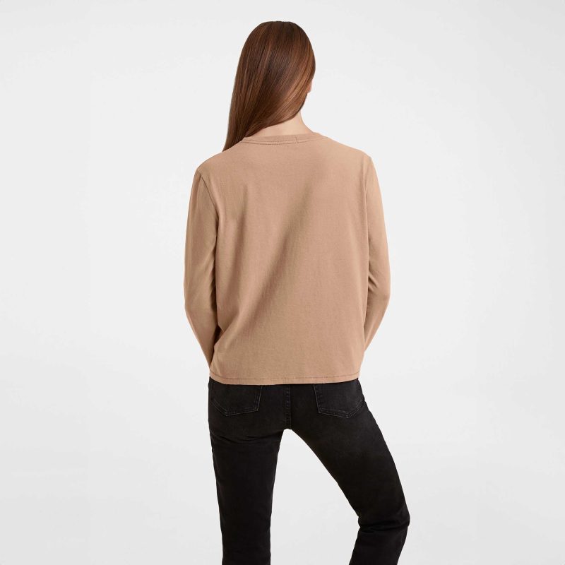 NUD384 unknown style code W 051EverydayLongsleeveShirt Cinnamon OM Back Crop 1