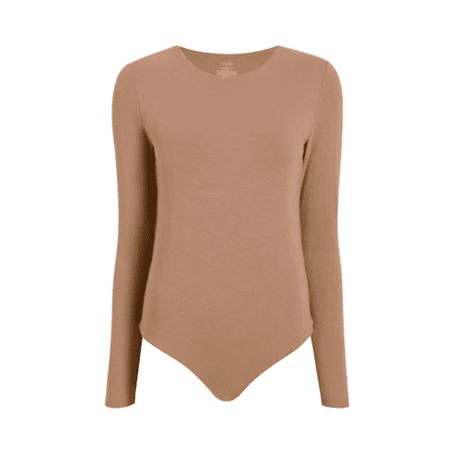 NUD431 unknown style code W 110 Cotton Jersey Longsleeve Crew Neck Bodysuit Cinnamon GH Front 0b992f4a 449f 4751 931c ddace89d5f47