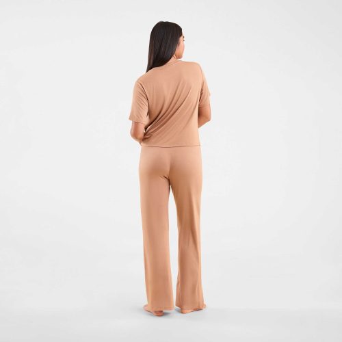 NUD556 WS 010 018 Pajama Set Cinnamon OF Back Crop 1