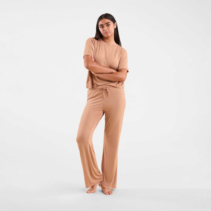 NUD556 WS 010 018 Pajama Set Cinnamon OF Front Crop 2