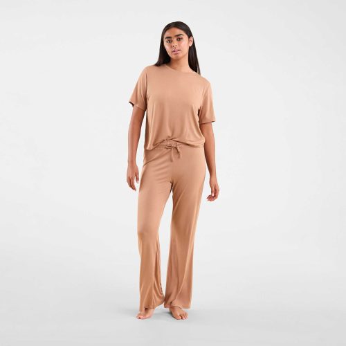 NUD556 WS 010 018 Pajama Set Cinnamon OF Full Front 1