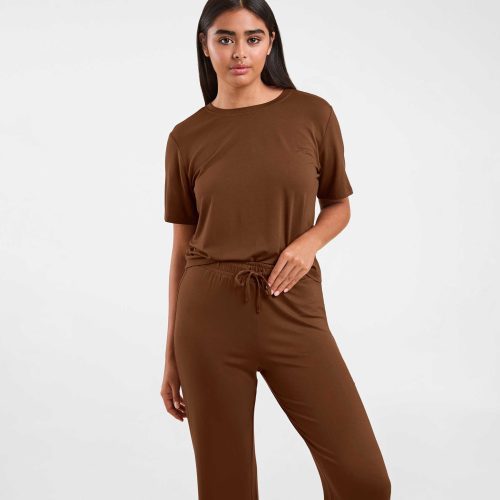 NUD558 WS 010 018 Pajama Set Chocolate OF Alt Crop 1