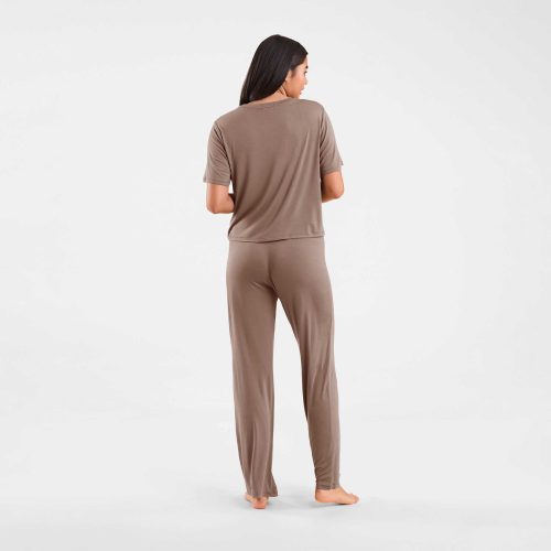 NUD562 WS 010 018 Pajama Set Mocha OF Back Crop 1