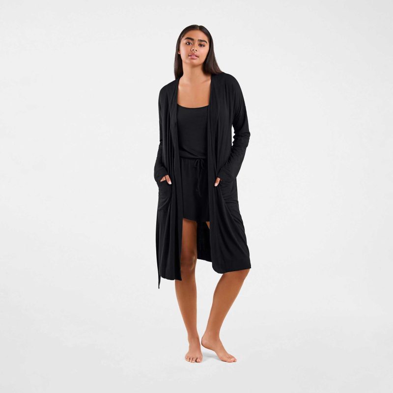 NUD569 W 052 LOUNG ROBE Black OF Full Front 1 531af159 e937 43af b1be 822977628659