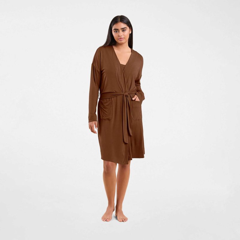 NUD570 W 052 LOUNG ROBE Chocolate OF Full Front 1 6a617340 84be 4e49 9e29 584306ee9663