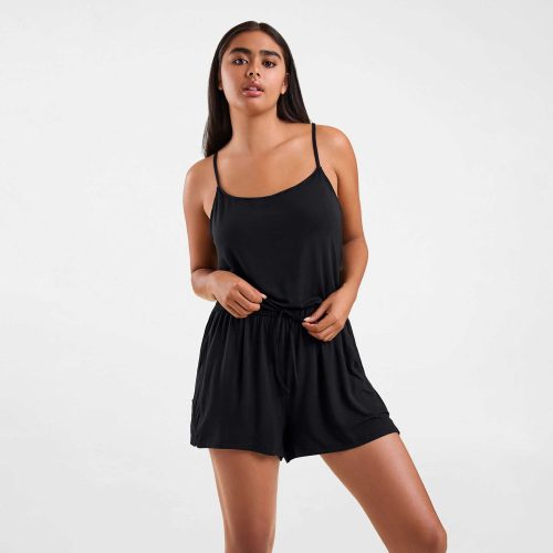 NUD575 W 053 Sleep Romper Black OF Alt Crop 1 311254b8 348b 4491 9430 164bd5dce3e7