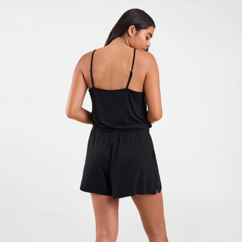 NUD575 W 053 Sleep Romper Black OF Back Crop 1 a6502844 add3 433d a2ee 8ef6df56f0f0