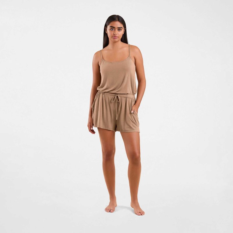 NUD576 W 053 Sleep Romper Cinnamon OF Full Front 1 b20d7a00 c903 4008 ae4a b6e74902cb9a