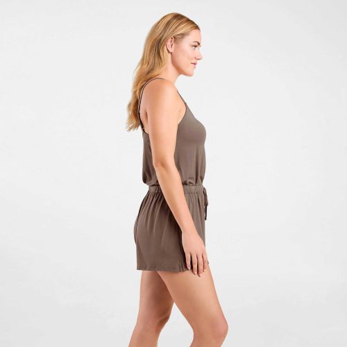 NUD578 W 053 Sleep Romper Mocha OF Side Crop 1 56fa6359 64f4 4db6 948a f462e2266166