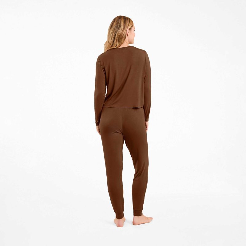 NUD598 WS 054 055 The Pajama Jogger Set Chocolate OF Back Crop 1 00bf0355 b96f 4655 97e1 9f59a8f0b257