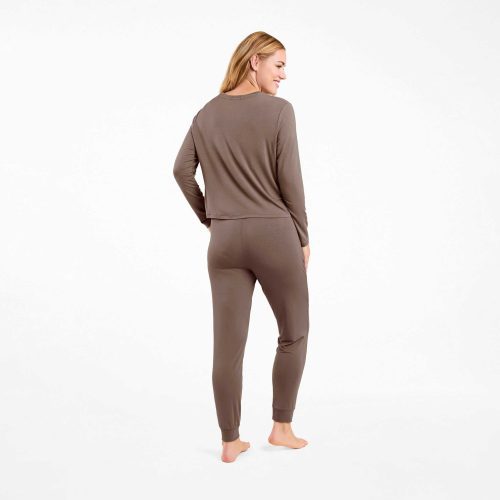 NUD602 WS 054 055 The Pajama Jogger Set Mocha OF Back Crop 1 9120966b 154f 4e61 a765 e390d633ad94