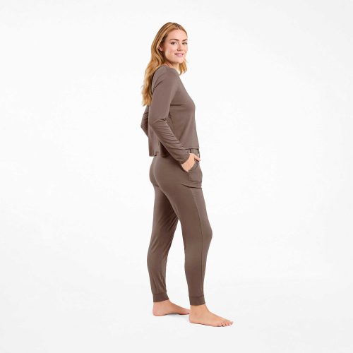 NUD602 WS 054 055 The Pajama Jogger Set Mocha OF Side Crop 1 cd072d10 cd48 4562 bddb 3a88518a15ac