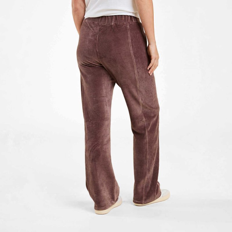 NUD673 W 061 Textured Wide Leg Pant Coffee OF Back Crop 1 d6b0e472 ef34 402f a254 f1d431583287