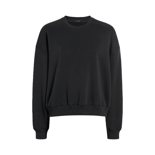 NUD726 W 109 Womens Crewneck Sweatshirt black cotton GH Front 1