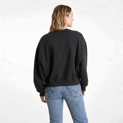 NUD726 W 109 Womens Crewneck Sweatshirt black cotton OM Back Crop 1 3e8f3f27 8e03 48aa adbb 6ae39b67a8f5