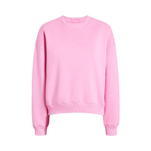 NUD728 W 109 Womens Crewneck Sweatshirt bubblegum cotton GH Front 1