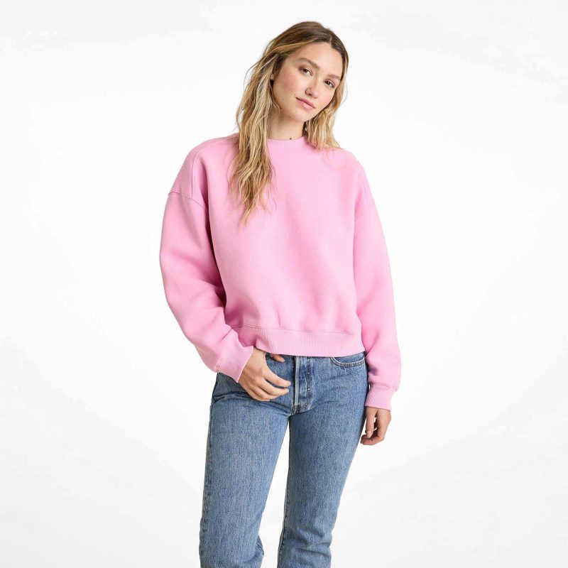 NUD728 W 109 Womens Crewneck Sweatshirt bubblegum cotton OM Front Crop 1 27e8bb6a 6a68 4fec 9fa6 72efbe5f3549