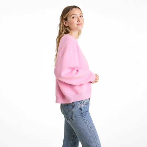 NUD728 W 109 Womens Crewneck Sweatshirt bubblegum cotton OM Side Crop 1 9b4ce1ad e4be 4203 91e4 97cdcd0d4c60