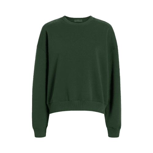 NUD731 W 109 Womens Crewneck Sweatshirt Evergreen GH Front 1