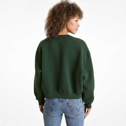 NUD731 W 109 Womens Crewneck Sweatshirt Evergreen OM Back Crop 1 c598cf88 547b 4445 9290 fbd3298b0e02