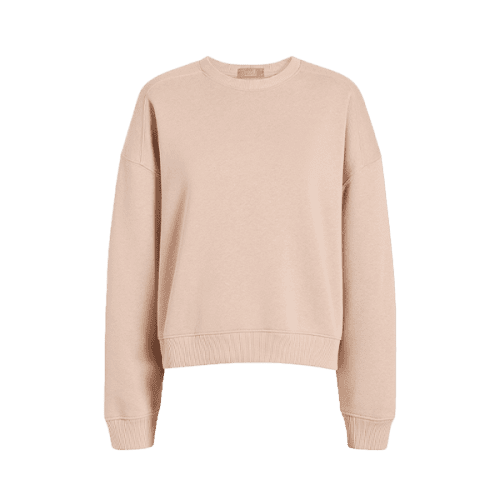 NUD735 W 109 Womens Crewneck Sweatshirt sand cotton GH Front 1