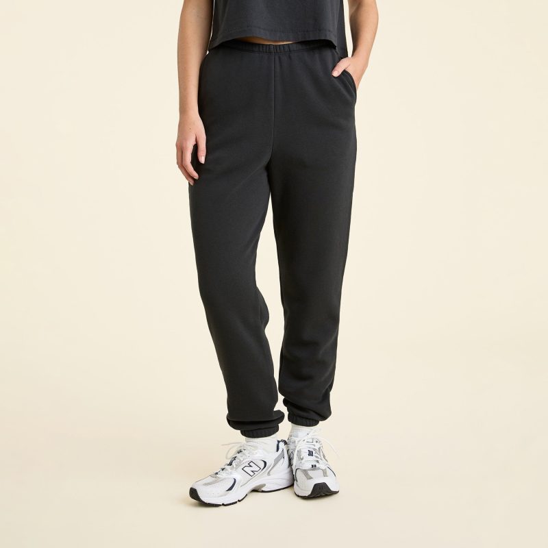 NUD736 W 183 Womens Sweatpants black cotton OM Front Crop 1 e3d175ab 128f 4ae7 aee1 4fd21e794c68