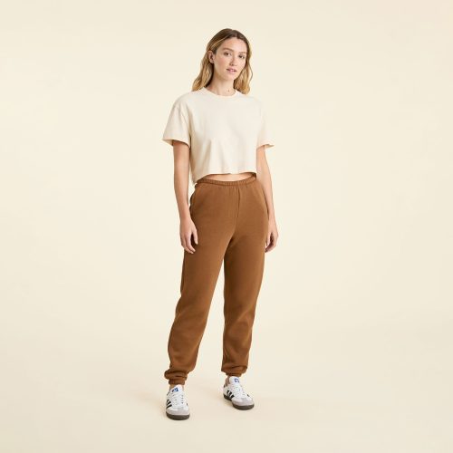 NUD739 W 183 Womens Sweatpants chocolate cotton OM Full Front 1