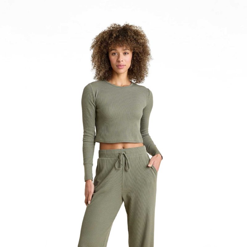 NUD761 WS 063 058 Waflle Lounge Set Dark Olive OM Full Front 1 a5baf863 741a 4a72 ad9c 7c1bf6c30982