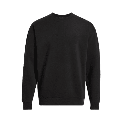 NUD790 M 011 Mens Crewneck Sweatshirt black cotton GH Front 1