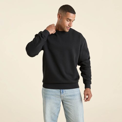 NUD790 M 011 Mens Crewneck Sweatshirt black cotton OM Front Crop 1 560a25cc e201 46b7 bae2 a1661cc00923