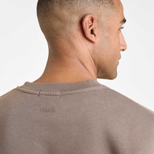 NUD795 M 011 Mens Crewneck Sweatshirt mocha cotton OM Alt Crop 1 2376d800 f834 46eb b34d 4f174f24fa76