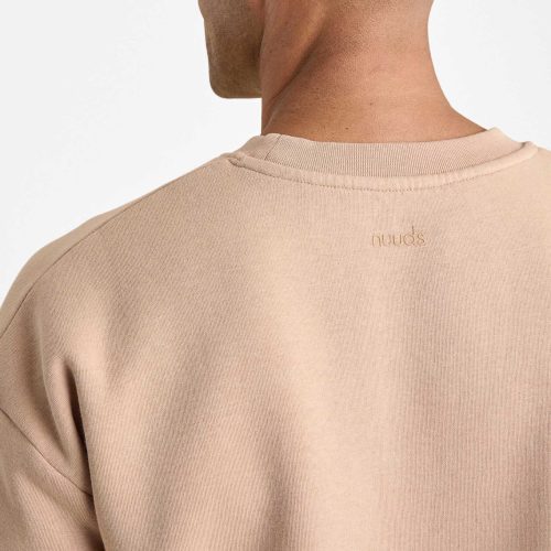 NUD797 M 011 Mens Crewneck Sweatshirt sand cotton OM Alt Crop 1 1