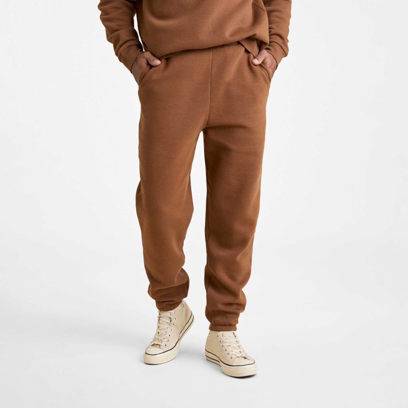 NUD800 M 012 Mens Sweatpants Chocolate OM Front Crop 1 1