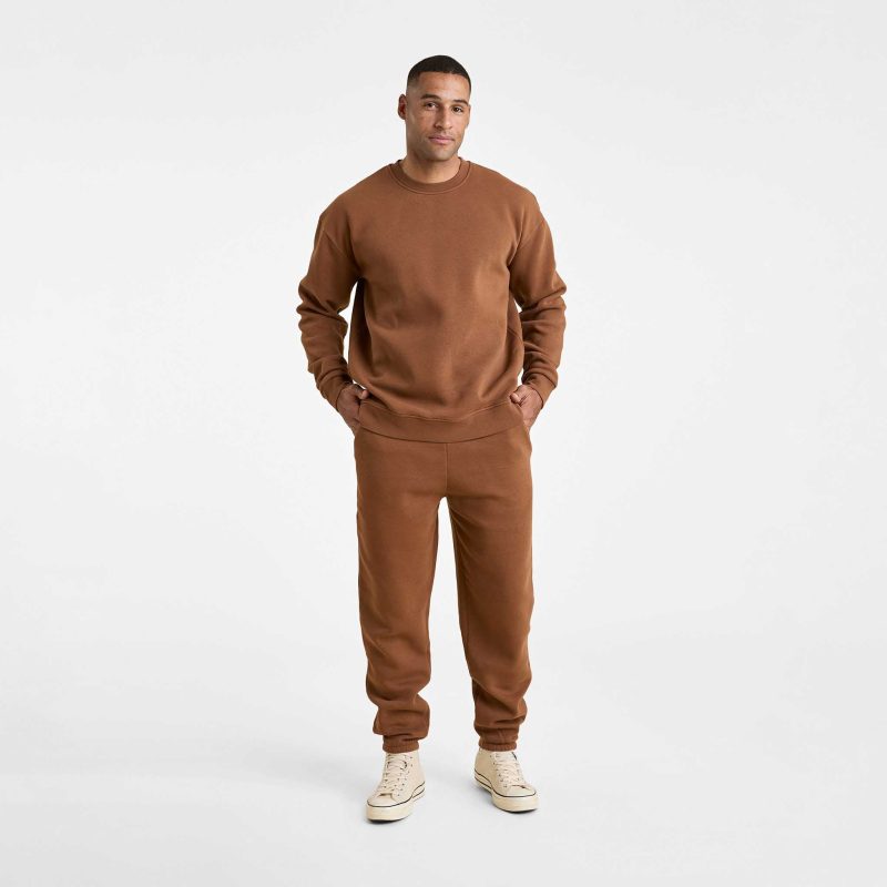 NUD800 M 012 Mens Sweatpants Chocolate OM Full Front 1 1