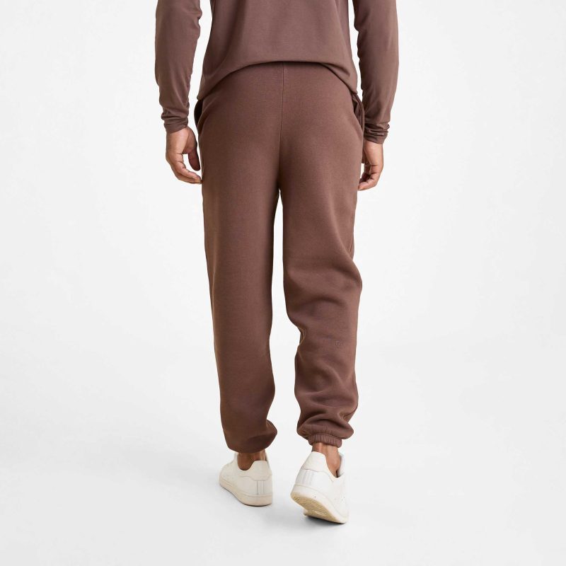 NUD801 M 012 Mens Sweatpants Coffee OM Back Crop 1 1