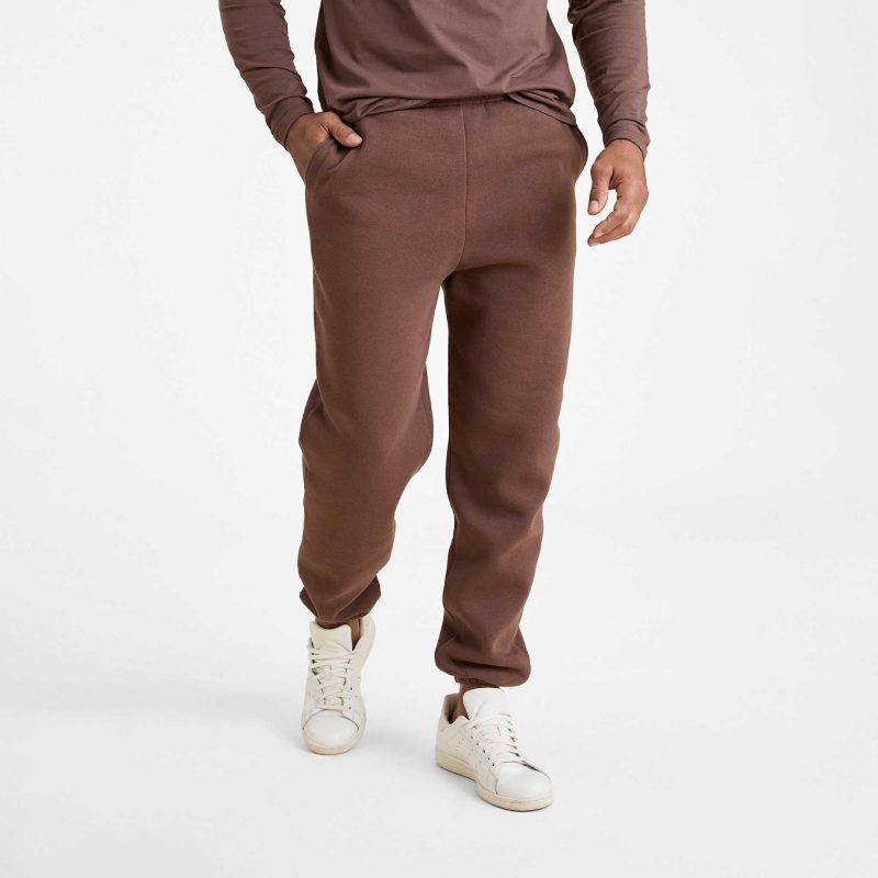 NUD801 M 012 Mens Sweatpants Coffee OM Front Crop 1 1