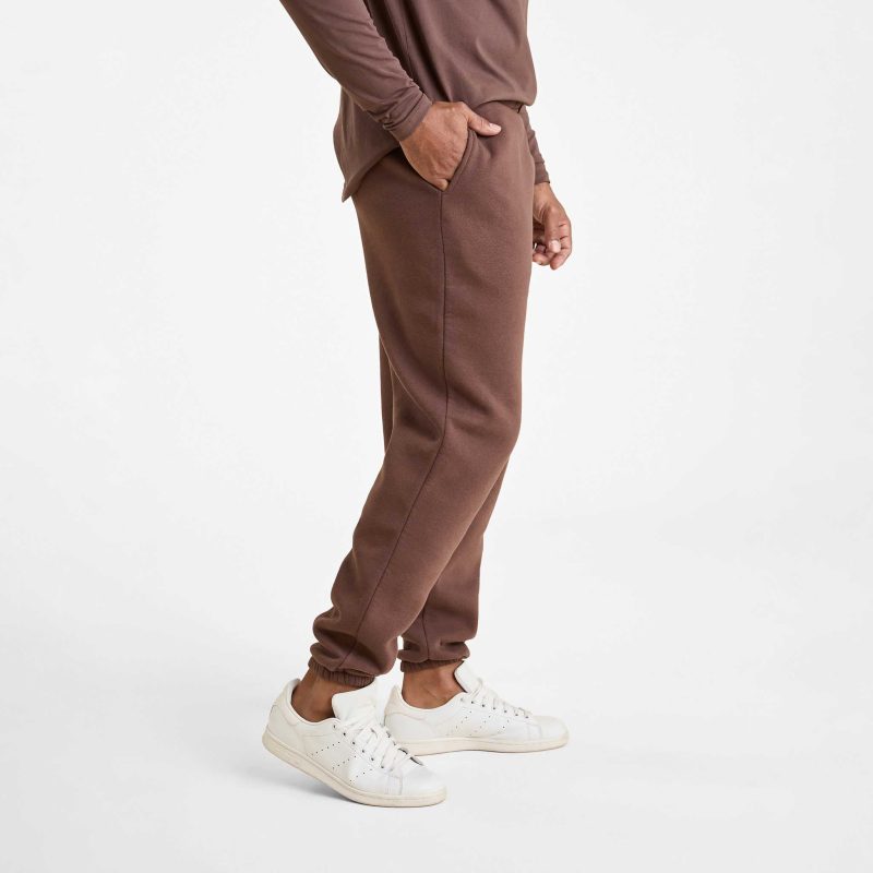 NUD801 M 012 Mens Sweatpants Coffee OM Side Crop 1 1